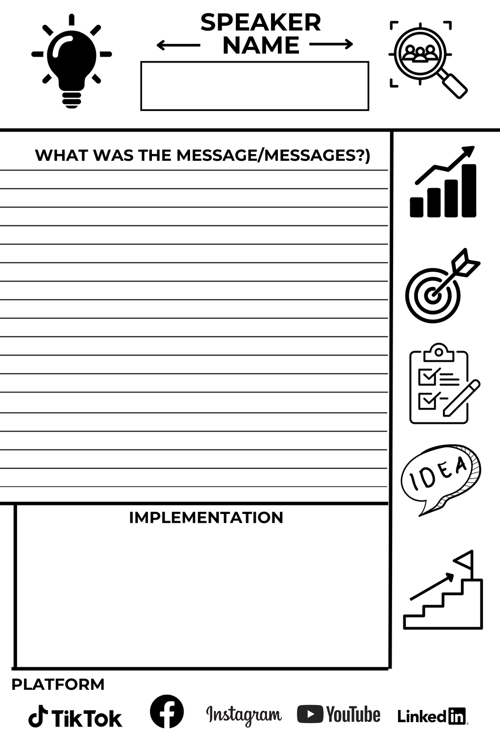 Social Media Inspiration Journal - Technically Tahquetta Designs