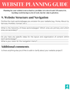 Website Planner - Technically Tahquetta Designs