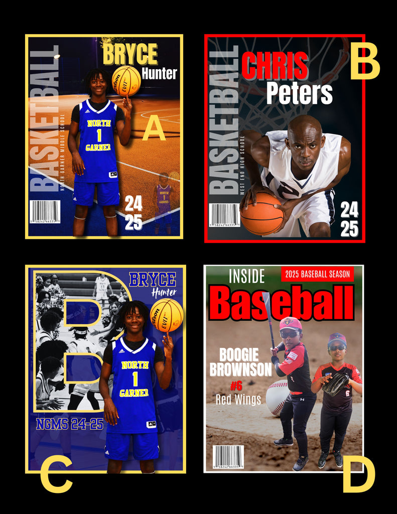 Custom Athlete Magazine Cover – Digital or Printed Keepsake - Technically Tahquetta Designs